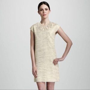 Kate Spade gold keyhole shift dress